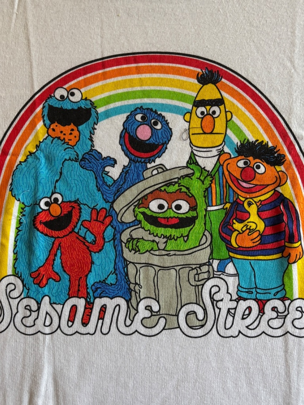 Sesame Street Vintage Character Rainbow 2 Piece Pajama Set Size XL - Picture 3 of 14